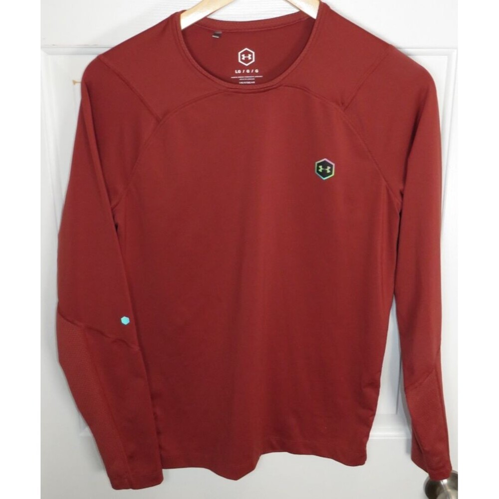 UNDER ARMOUR Celliant Rush HeatGear Performance Long Sleeve Shirt LG
